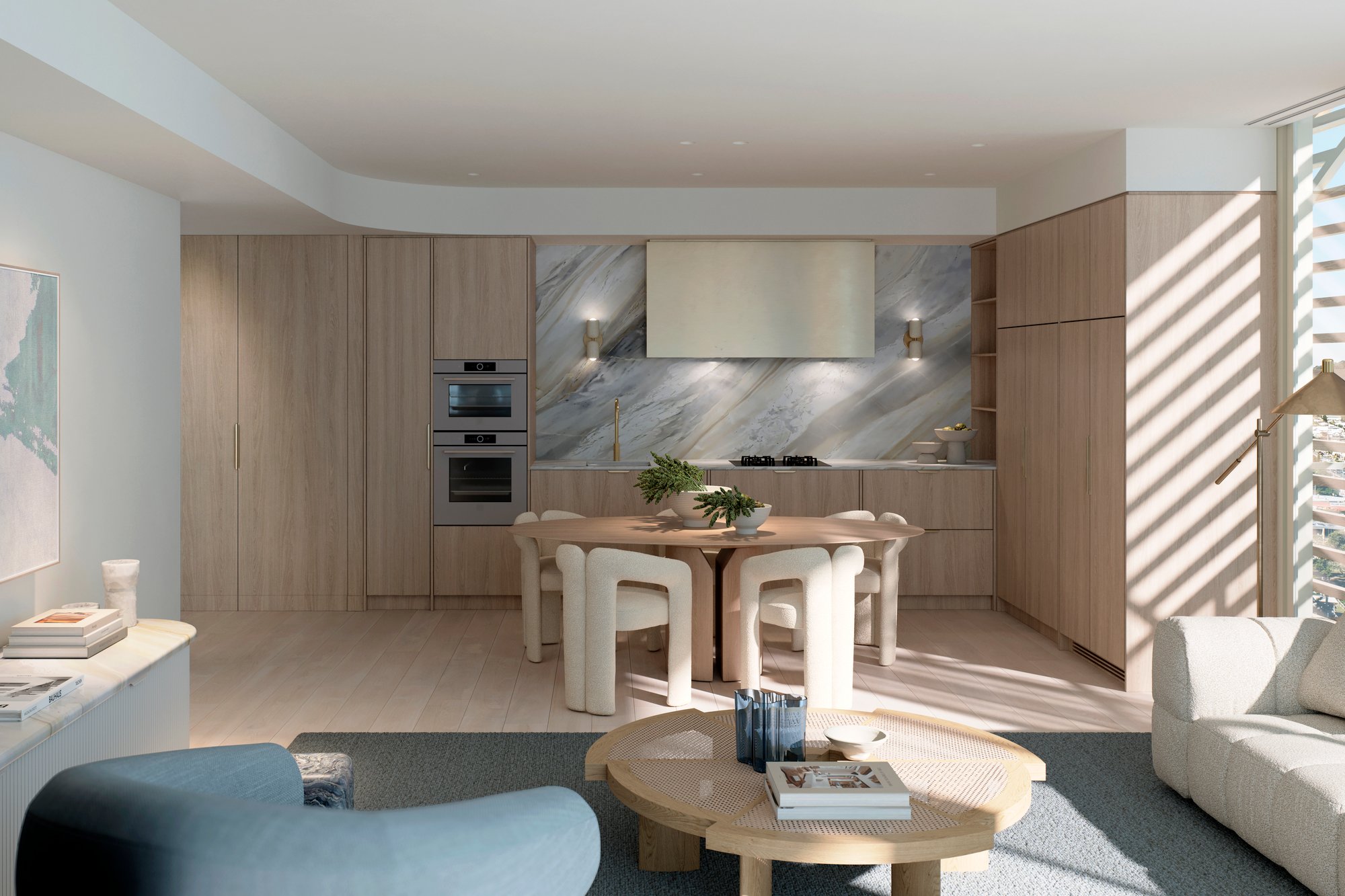 Burly Residences - Type C2 Kitchen Render Burly Residences - Type C2 Kitchen Render