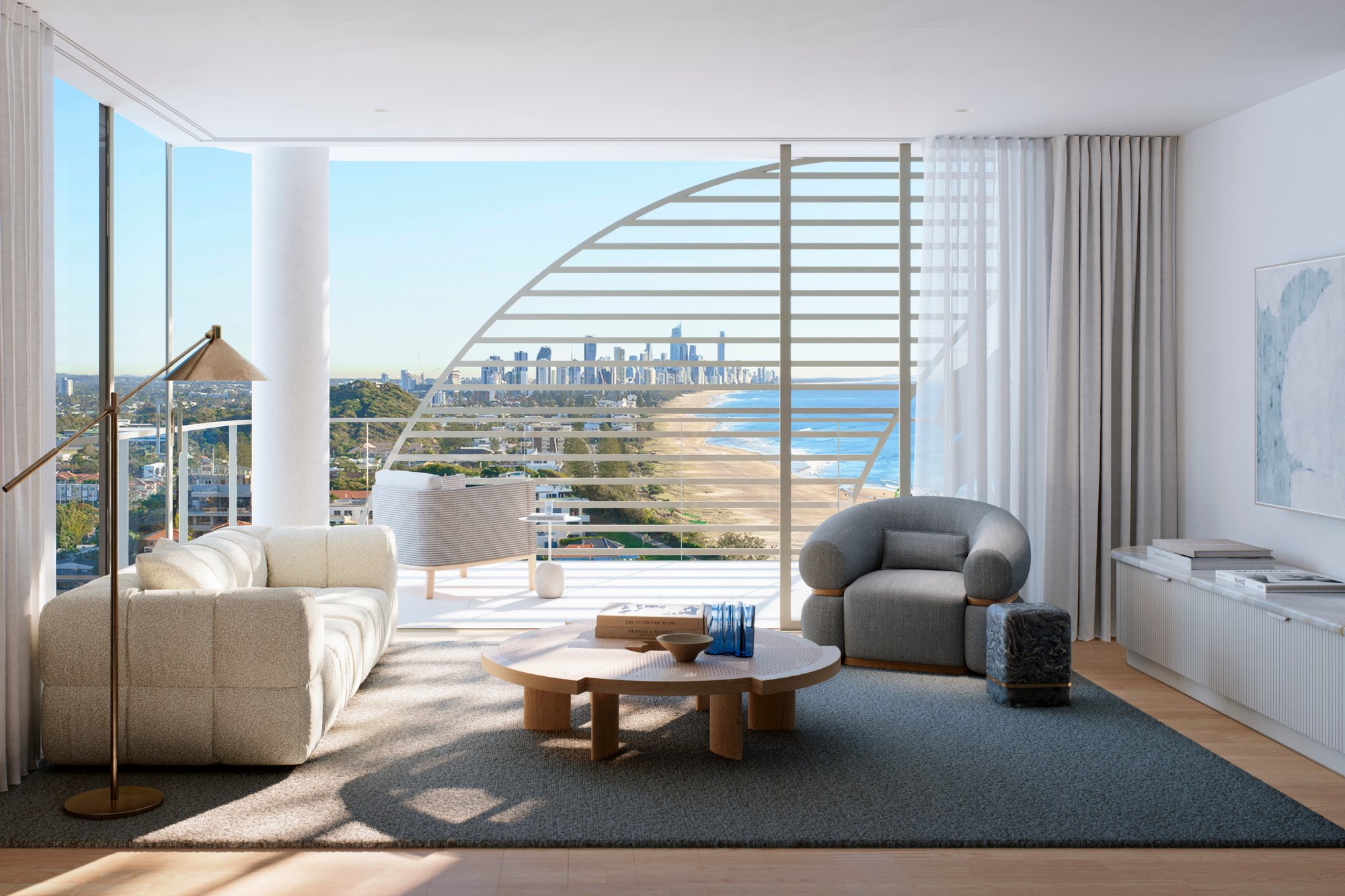 Burly Residences - Type C2 Living Render Burly Residences - Type C2 Living Render
