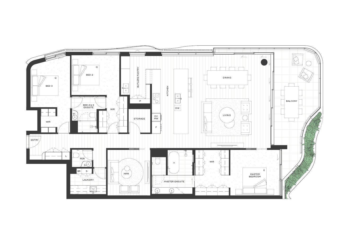Aire 601 3 Bed Info Sheet Floor Plan