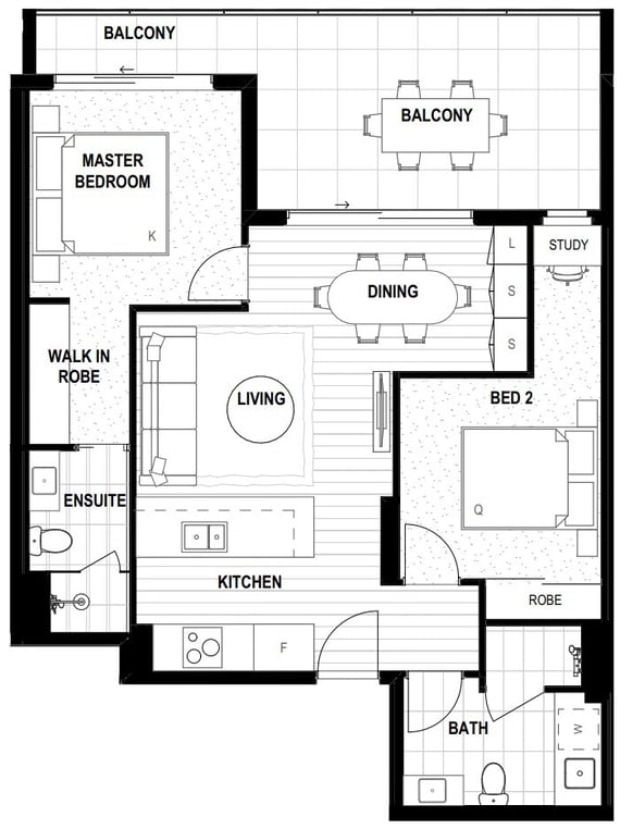 The Rockwell Floor Plan 105