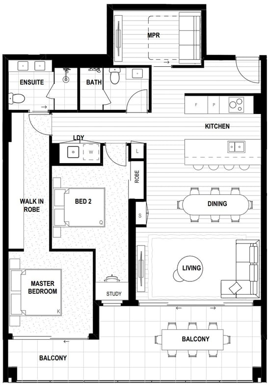 The Rockwell Floor Plan 605 The Rockwell Floor Plan 605