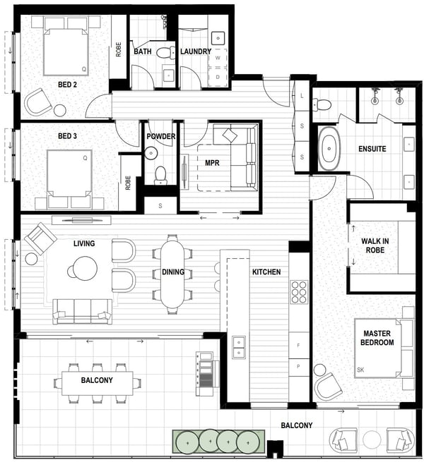 The Rockwell Floor Plan 801